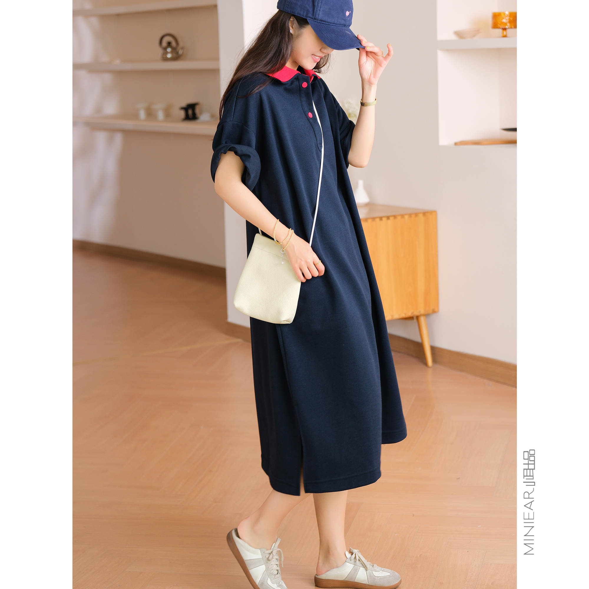 百搭显瘦休闲宽松短袖连衣裙