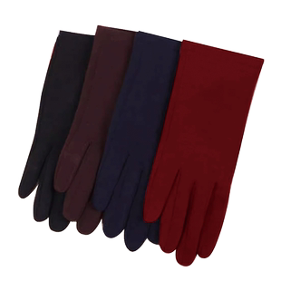 触屏手套女士春季加绒保暖开车驾驶手套防寒不倒绒手套薄款单层