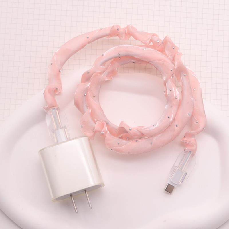 网红16pro苹果数据线保护套15max充电器14透气布套ipad20W快充壳
