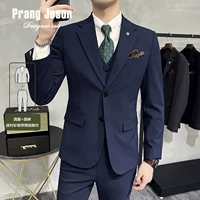 Двухсочечный темно-синий (костюм + брюки, белая рубашка, галстук-бабочку