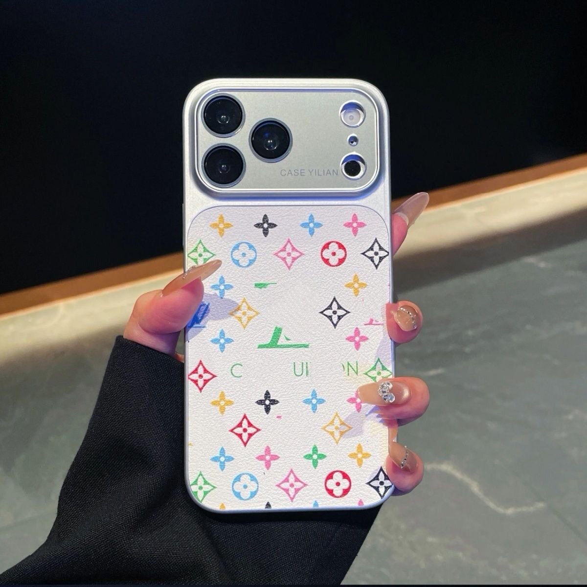 适用苹果16promax手机壳新款iPhone17pro高级感14pm防摔15pm保护壳白三彩16pro保护套奢华自带镜头膜全包外壳