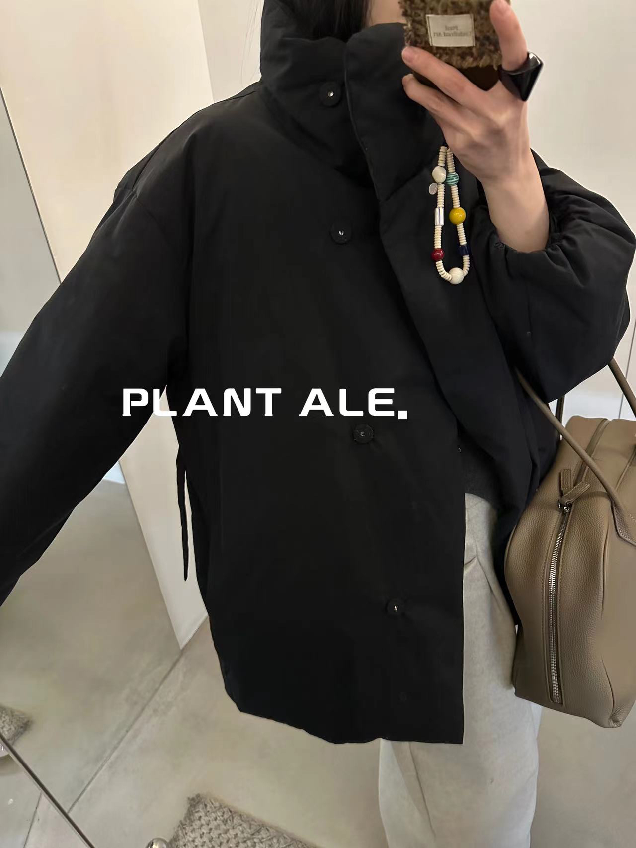 Plant Ale~2025冬季新款韩版简约百搭加厚鹅绒服
