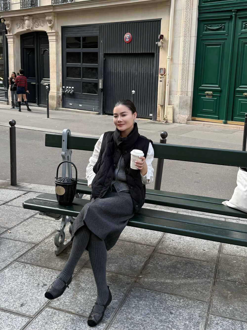 ONI欧尼~冬上新极简羊毛混纺保暖羽绒马甲