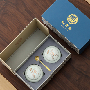 高档通用西洋参红参花旗参切片礼盒空包装盒亚克力内盒陶瓷罐定制