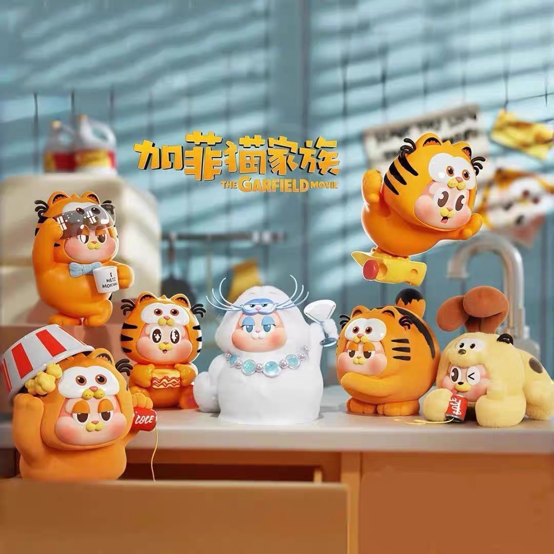 正版THE SLLO X加菲猫家族美食守护计划系列盲盒潮玩周边手办公仔
