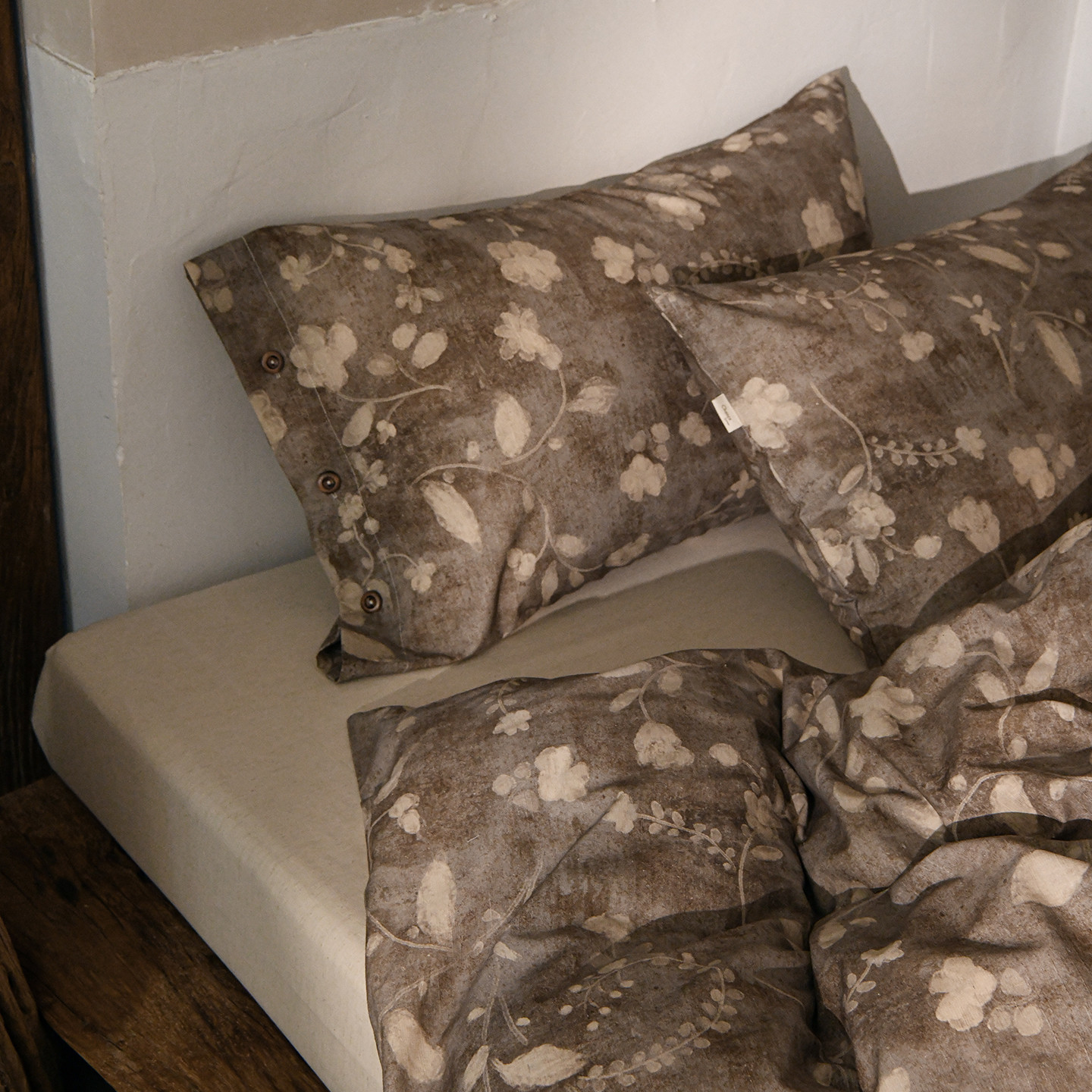 南法假日竹节棉麻绣花长绒棉亚麻四件套全棉纯棉床上用品床单被套