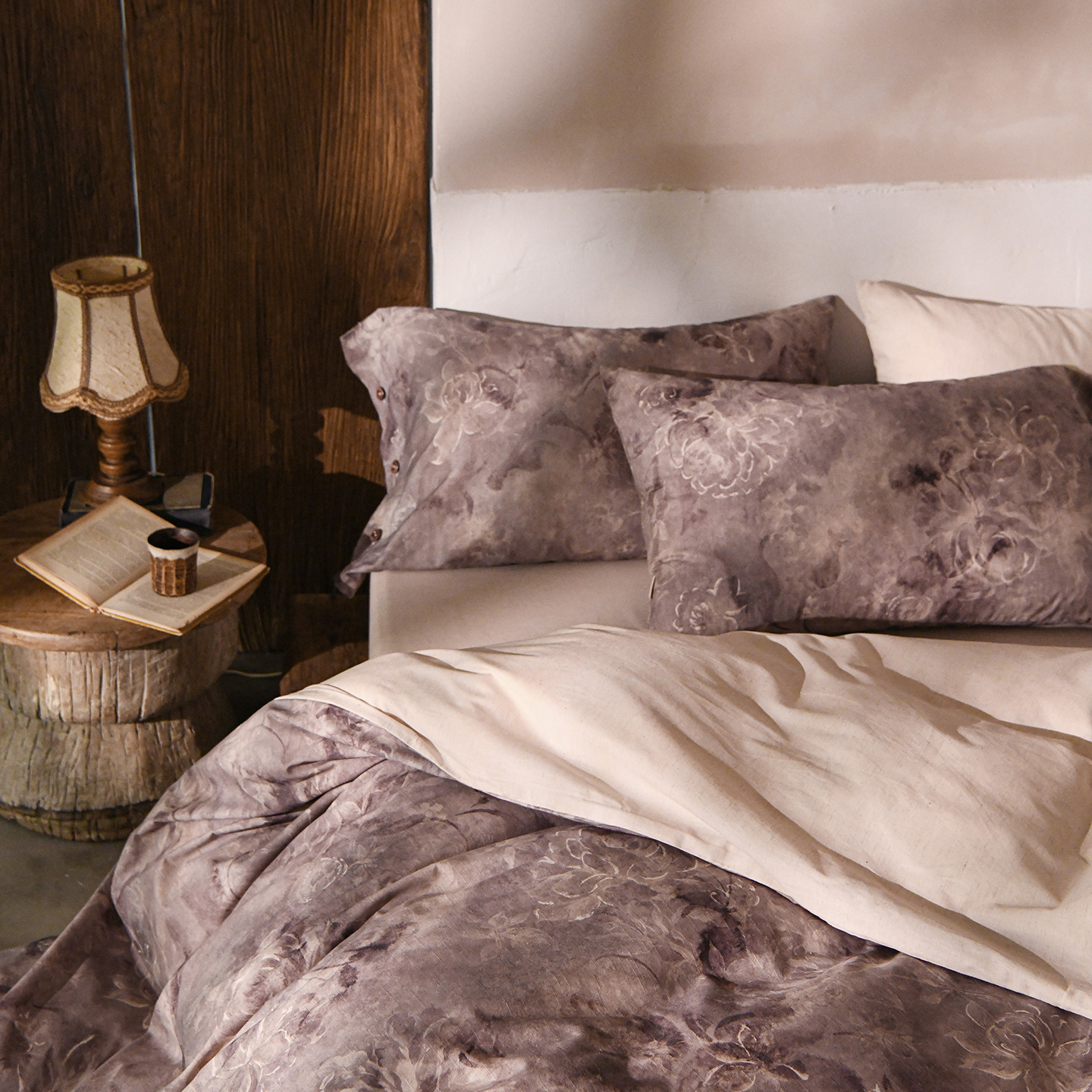 南法假日竹节棉麻绣花长绒棉亚麻四件套全棉纯棉床上用品床单被套