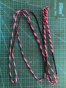 D97弗拉芒双绞麻花弓弦定制美猎传统反曲弓双色单色弓箭弓弦进口