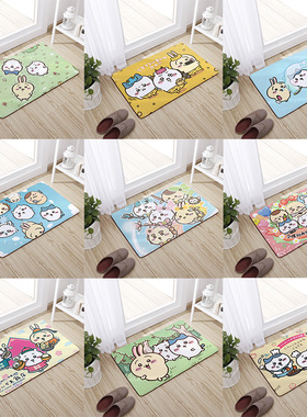 吉伊卡哇浴室门垫入户地垫地毯进门脚垫厕所卫浴卫生间吸水防滑垫