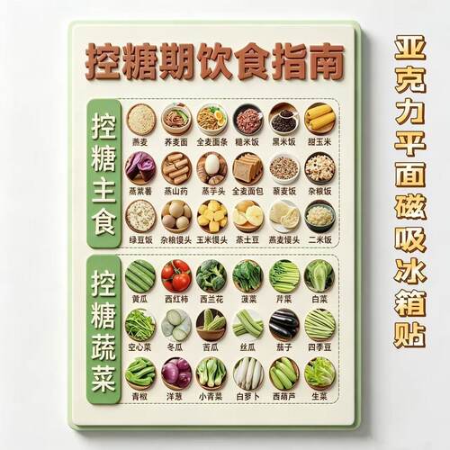 仅限首单！抢【控糖饮食】冰箱贴