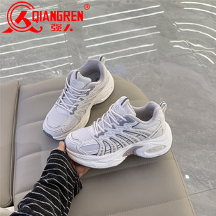 加绒保暖运动休闲鞋 女鞋 女厚底网面鞋 新款 2025冬季 3515强人女鞋