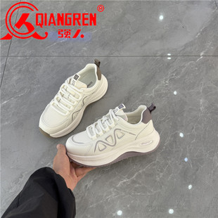 女2025秋季 运动休闲鞋 新款 系带百搭阿甘鞋 3515强人女鞋 女鞋 时尚