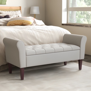 美式多功能家用储物床尾凳卧室床前沙发凳客厅小沙发凳服装店长凳