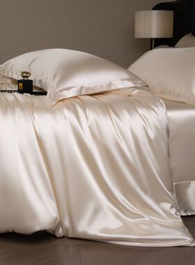 真丝被套裸睡桑蚕丝绸缎被罩150x200x230单双人丝滑蚕丝被套单件