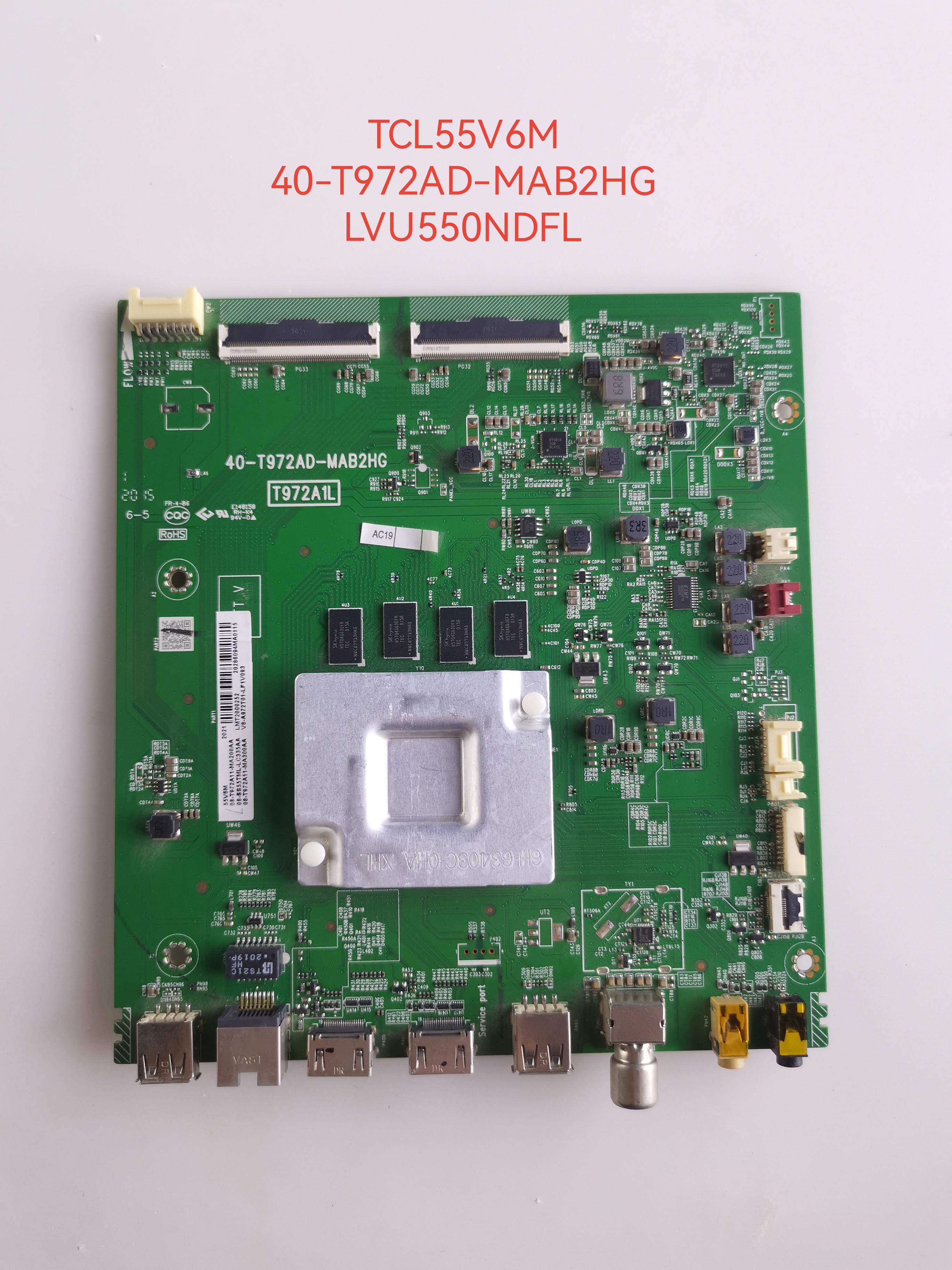 原装TCL55V6 55V6M 65V6/D8 65V6M/8主板40-T972AD-MAB2HG LVU550