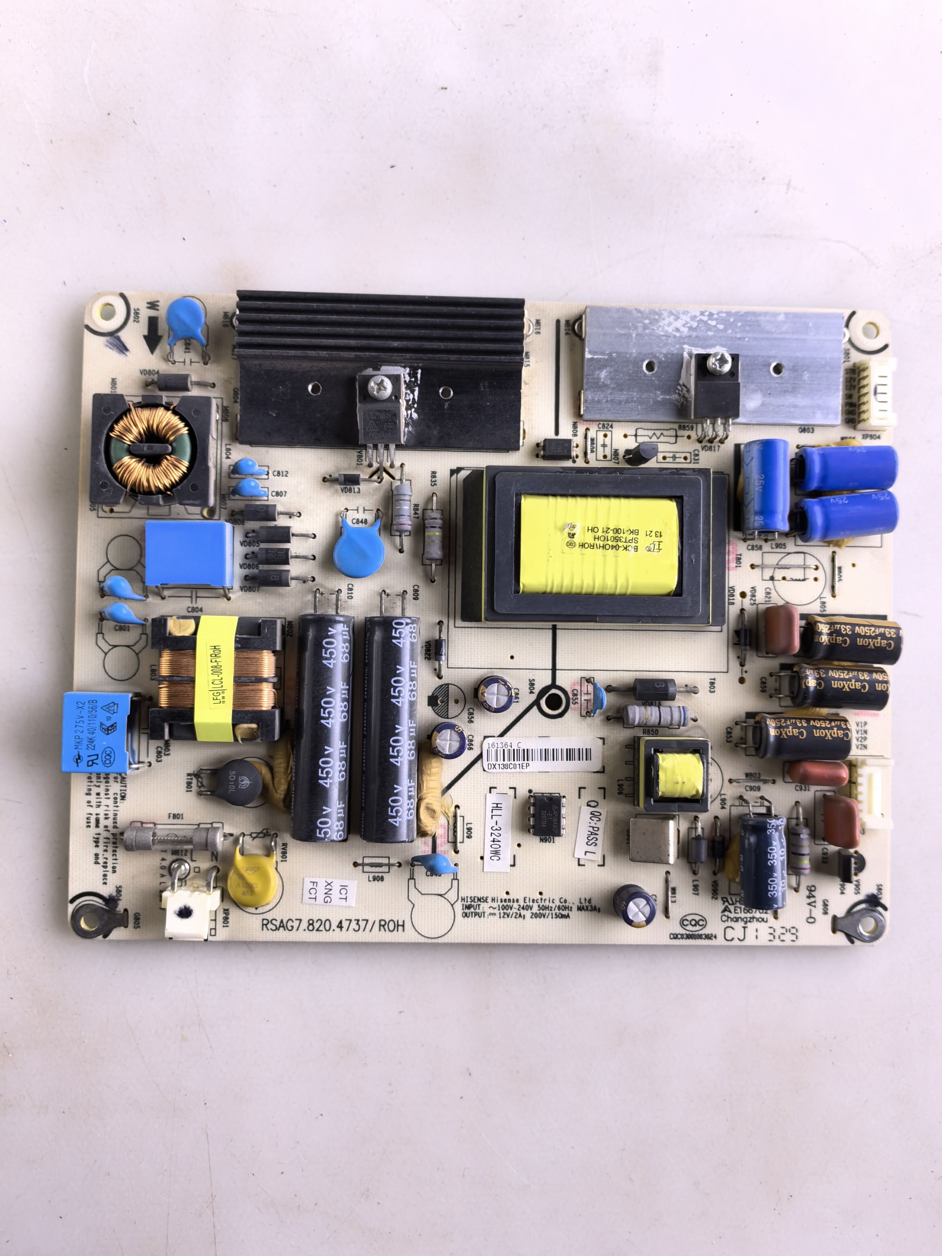 原装海信led40k360j电视电源板rsag7.820.4737/roh
