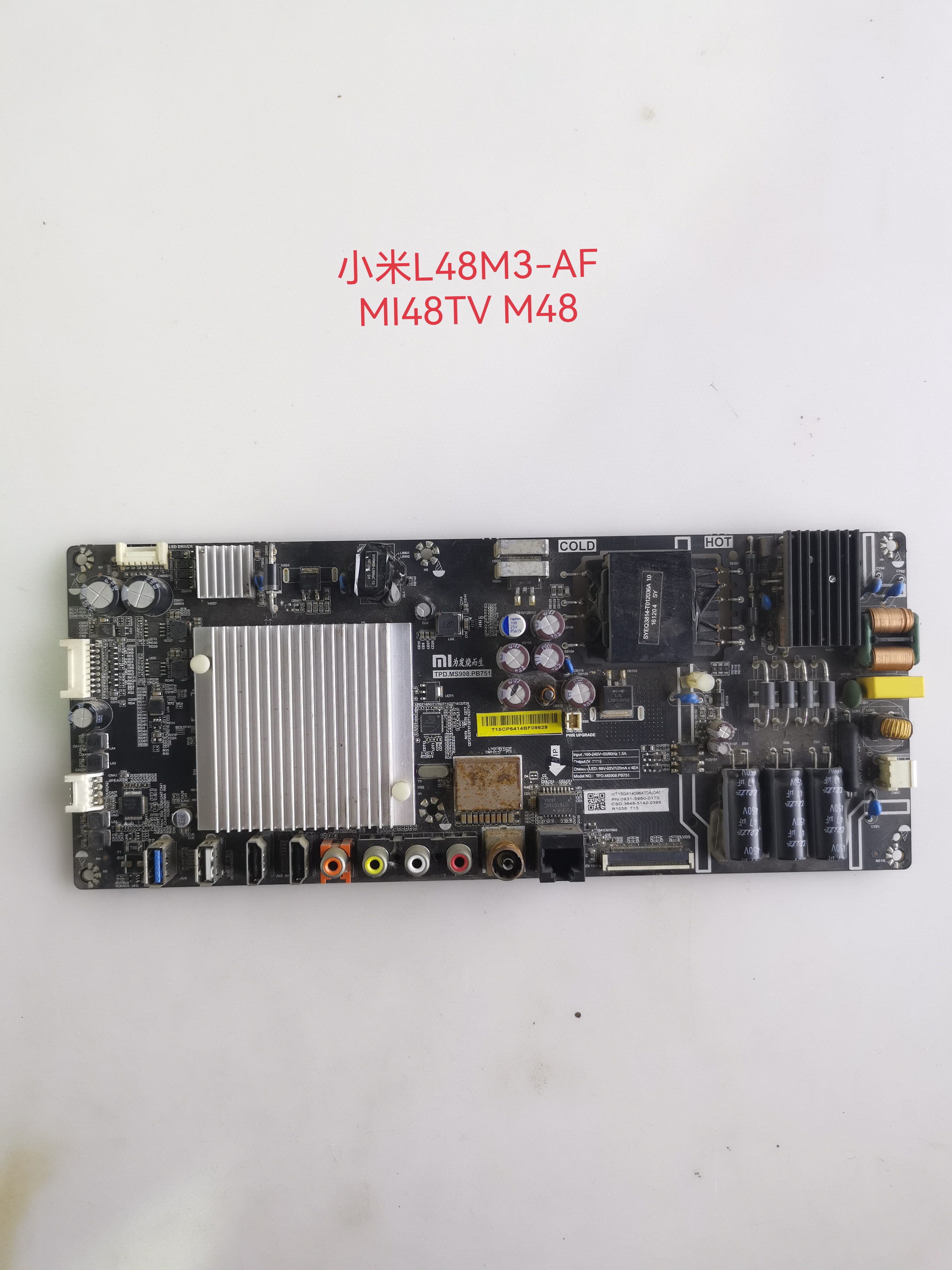 原装小米L48M3-AF电视主板TPD.MS908.PB751/2屏MI48TV M48