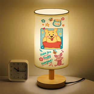维尼熊床头灯女生可爱高颜值小台灯儿童简约LED灯网红ins风小夜灯
