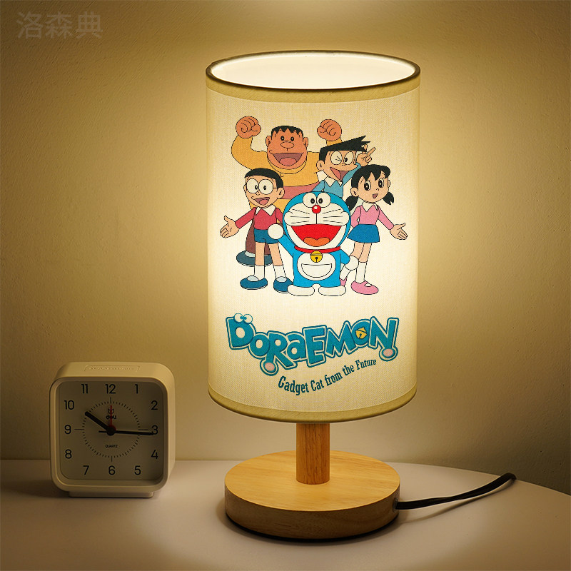 洛森典布卧室卡通三色变光小台灯