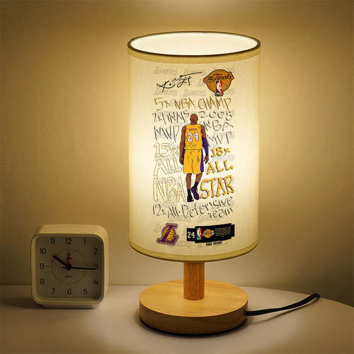 洛森典布卧室简约木暖光小台灯