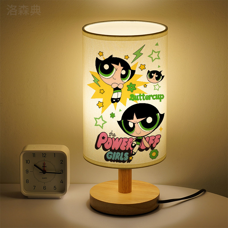 洛森典布卧室卡通三色变光小台灯