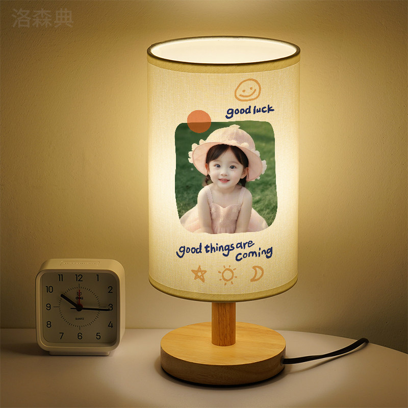 床头灯来图定制宝宝照片小夜灯订制自定义图片礼品小台灯个性diy