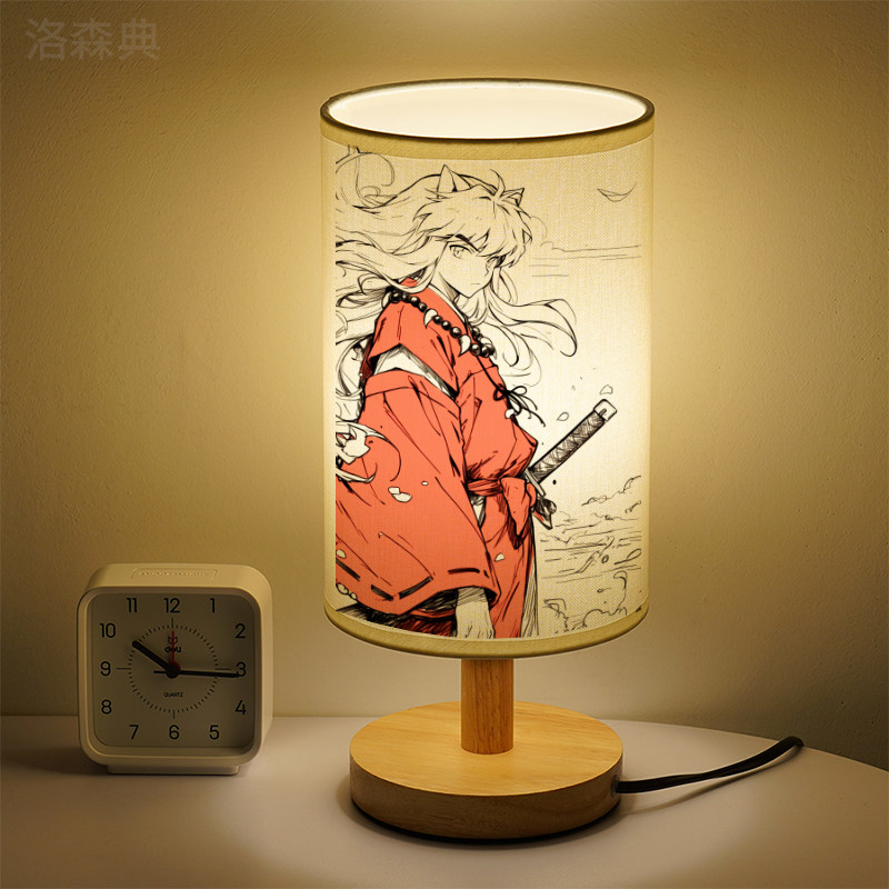 犬夜叉小夜灯二次元动漫小台灯少女漫画艺术高级感床头灯个性定制