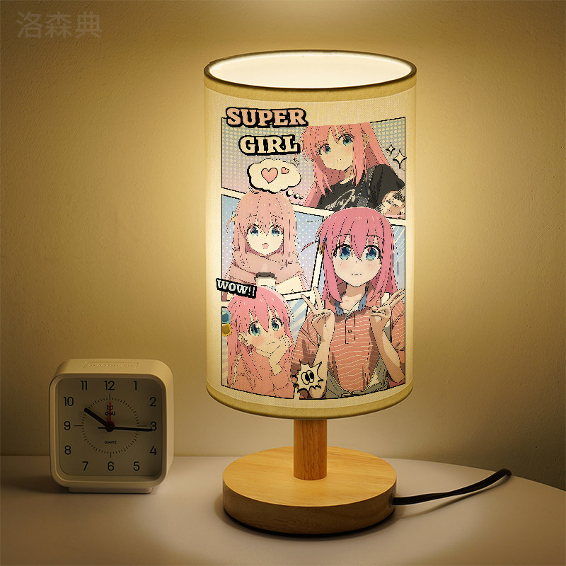 洛森典布卧室卡通实木暖光小夜灯