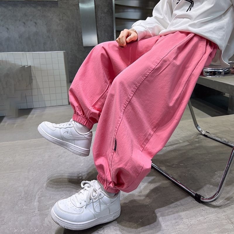 2025男童女童裤子中大童新款儿童休闲裤洋气休闲春秋宽松灯笼裤潮,童装/婴儿装/亲子装,裤子,淘宝优惠券,粉丝福利购,淘宝优惠卷