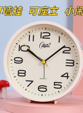 康巴丝新款闹钟学生用叫醒时钟闹铃儿童男女孩静音床头台钟挂钟表