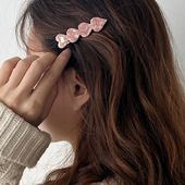 含盒详情页均实拍 醋酸爱心发夹鸭嘴夹 发饰新品 韩国OAR正品