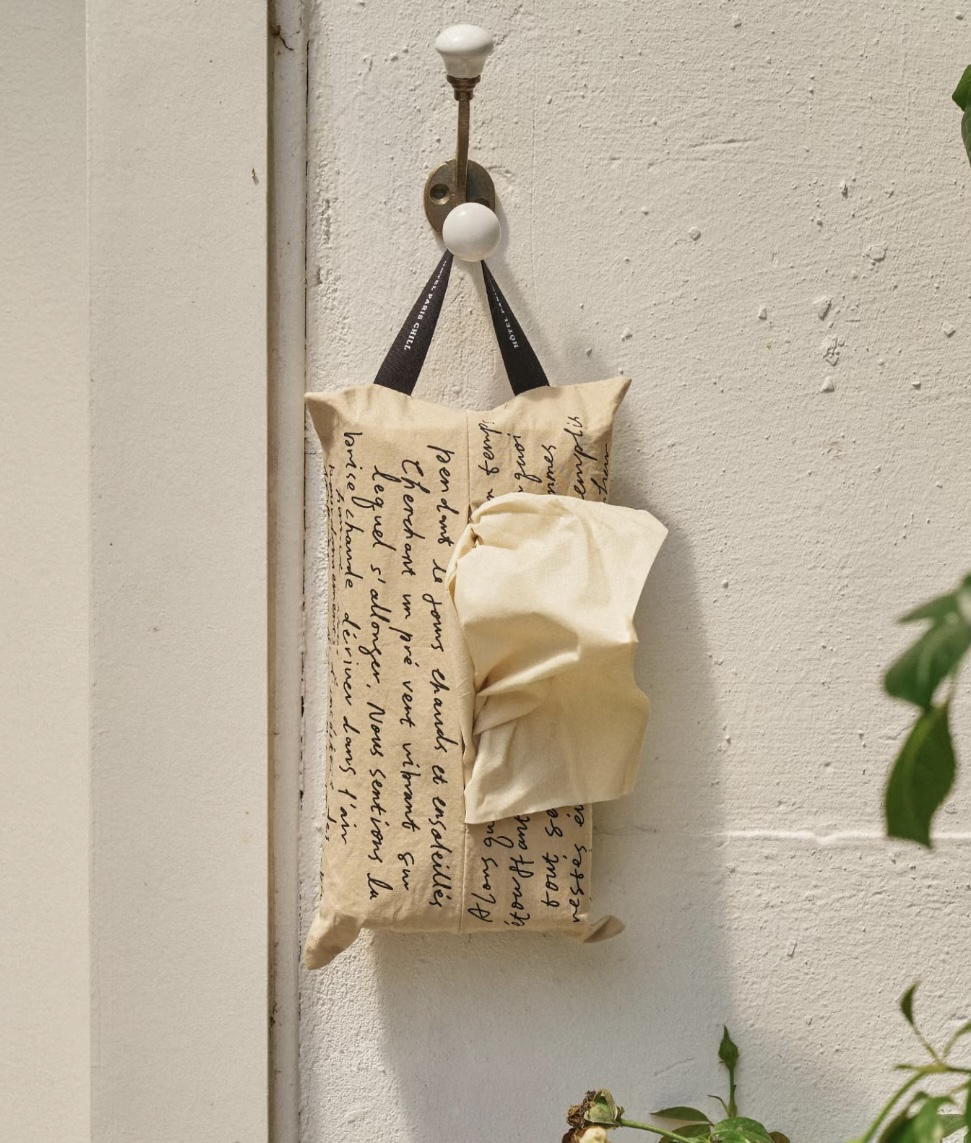 现货 韩免hotel827法式小众纯棉悬挂纸巾袋 详情页均实拍sunlight