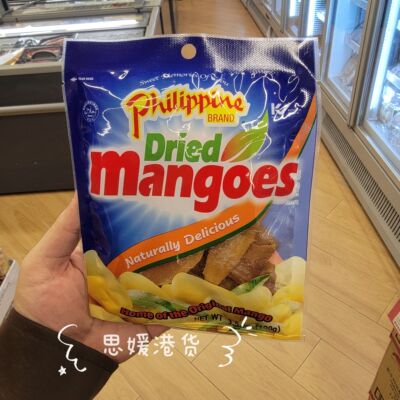 香港代购 菲律宾进口菲牌芒果干袋装100g 进口休闲果干蜜饯小吃干