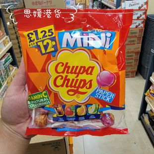 香港代购 港版CHUPA CHUPS珍宝珠袋装迷你棒棒糖杂锦味12支装