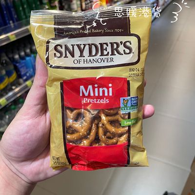 香港代购美国进口SNYDER'S施耐德普莱迷你蝴蝶脆片饼干42G/255g装