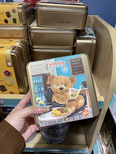 香港进口小熊曲奇饼干/Familie杂锦曲奇饼300g手信礼盒铁盒送礼