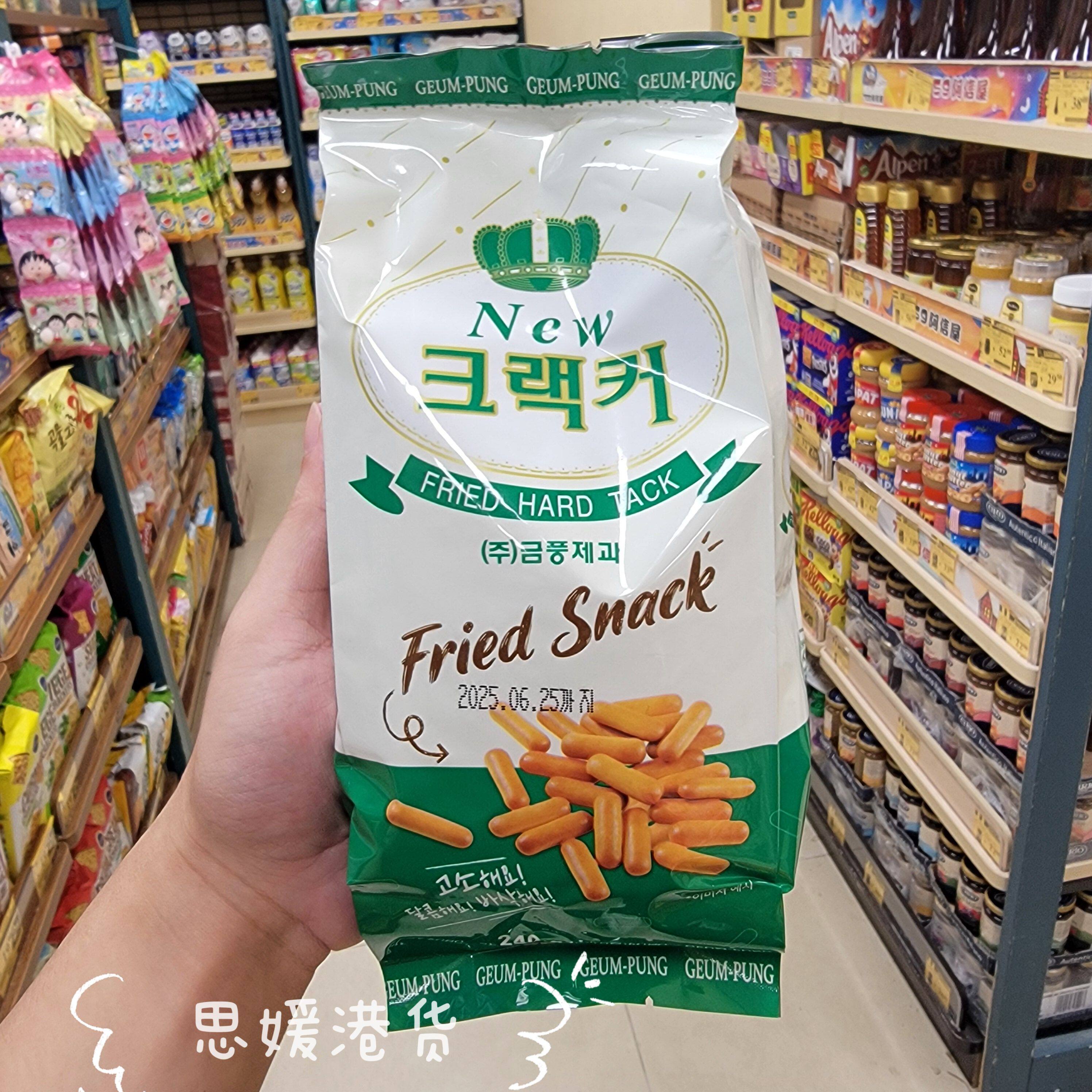 香港代购 韩国进口金丰酥脆面包饼干大麦条长形早餐饼干 袋装240g