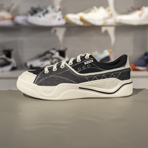 李宁轻帆帆布鞋男女同款2025新款情侣时尚低帮经典休闲鞋AGCV065