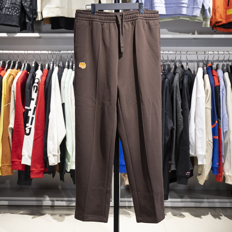 李宁直筒男子加绒保暖宽松卫裤