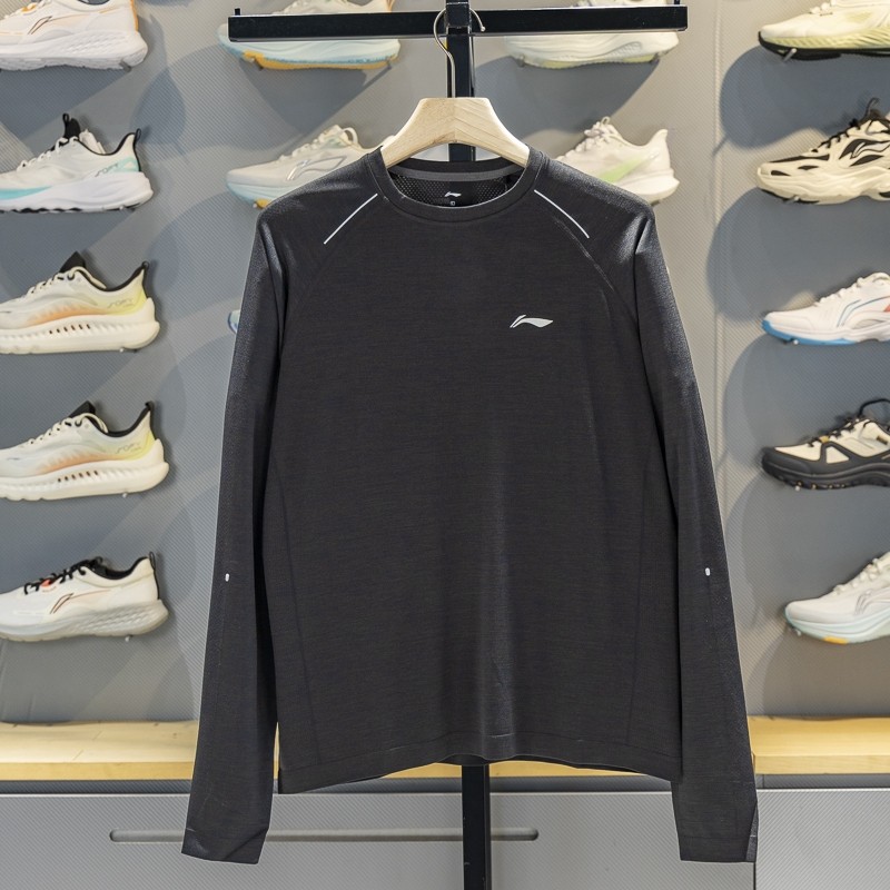 李宁长袖T恤男子2025秋季新款健身跑步打底上衣运动服ATLV271,运动服/休闲服装,运动T恤,淘宝优惠券,粉丝福利购,淘宝优惠卷