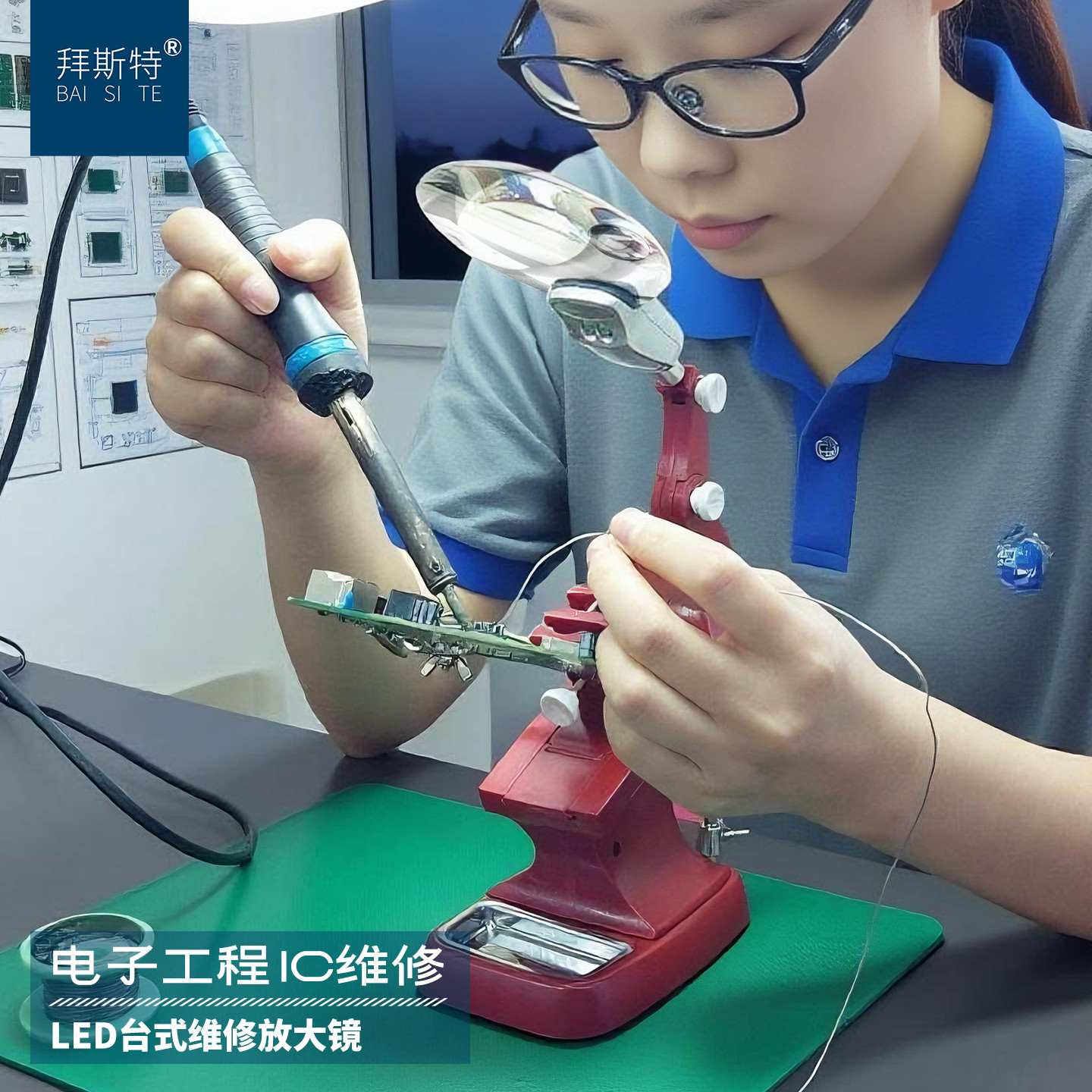 拜斯特台式维修放大镜