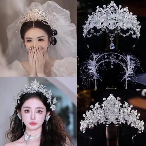 重工高级新娘发饰精致水晶法式