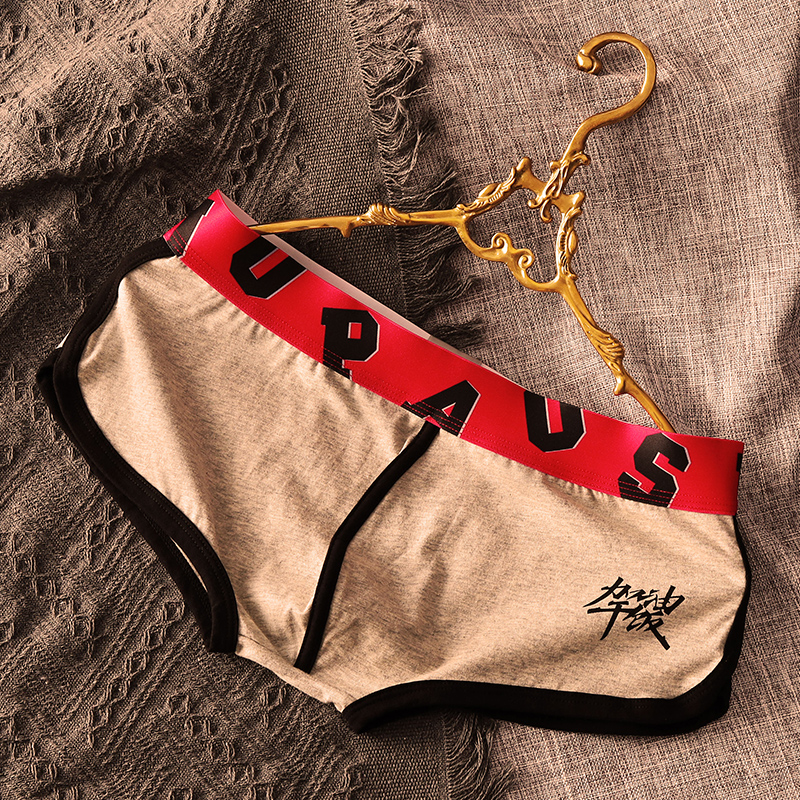 纯棉运动透气男士三角裤男式内裤新款短裤头潮流男生男款三角裤衩