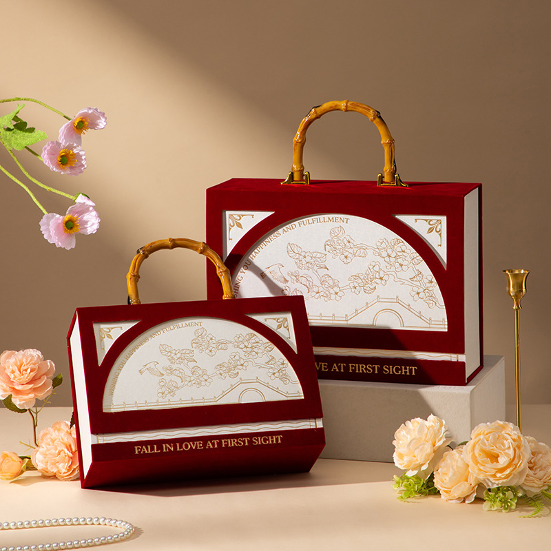 2025高档实用礼物盒结婚伴娘伴手礼手提盒高级感生日创意礼品盒空