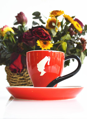 Julius Meinl 小红帽浓缩咖啡杯  espresso咖啡杯  红色  包邮