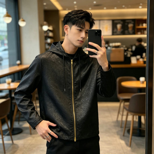 【男装 】新款百搭简约休闲时尚男款连帽长袖外套26DU5049