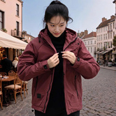 新款 连帽褂子工装 男士 秋冬季 二棉夹克外套休闲时尚 上衣服M1121