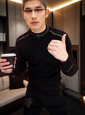 《金马战神》秋冬加绒新款卫衣男士潮流百搭商务长袖帅气时尚休闲