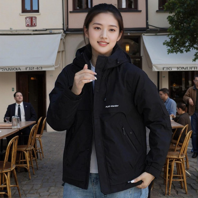 秋冬季新款连帽褂子工装男士二棉夹克外套休闲时尚上衣服保暖1123