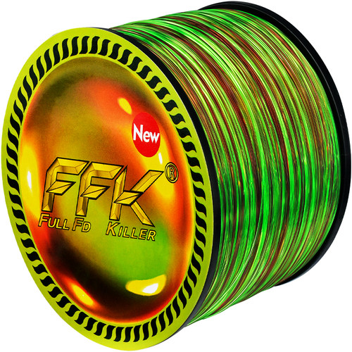 FFK咖绿双拼色1005米优质鱼线超强拉力尼龙适合户外垂钓